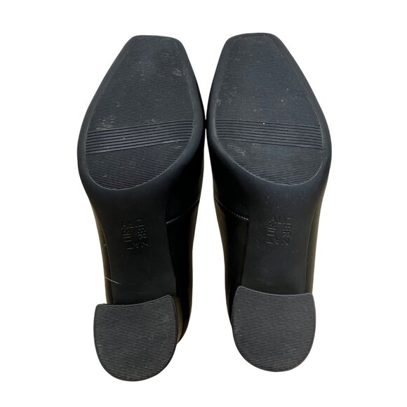 Naturalizer Women’s Black Smooth Faux Leather Warner Block Heel Pumps Size 6M - Picture 8 of 10